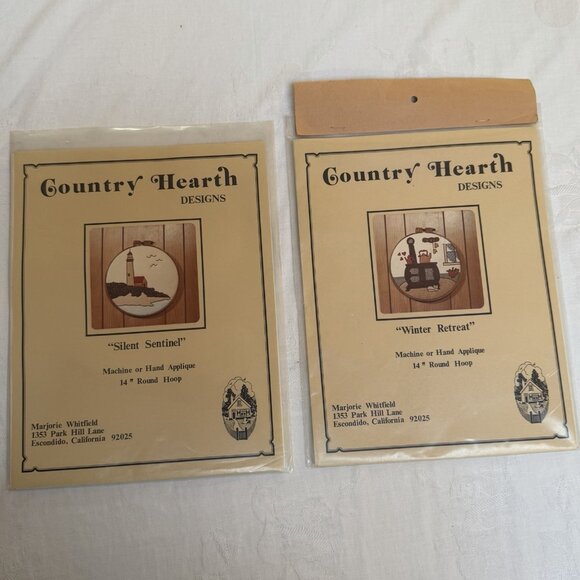 Country Hearth Winter Retreat & Silent Sentinel Machine Hand Applique Patterns - Picture 1 of 6